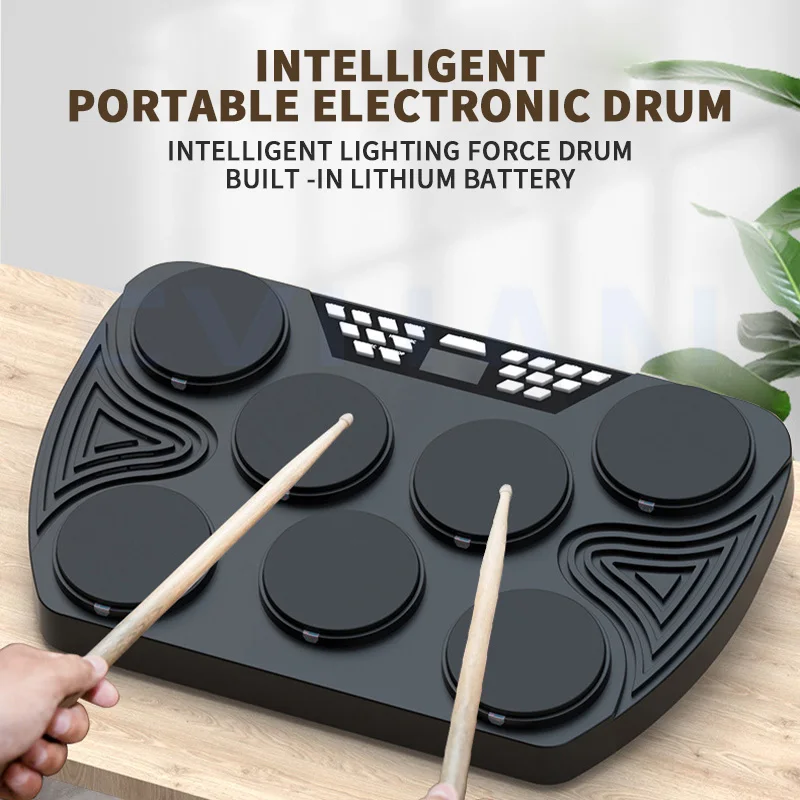 Portable Hand Roll Electronic Drum Strength Drum Stand For Home Jazz Beginner's Hand Training Tool For Children Percussion Drum