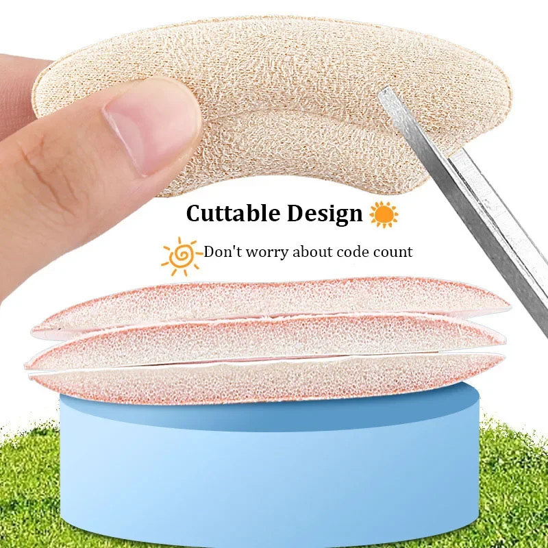 Children Shoes Heel Protector Stickers Anti-drop Anti-grinding Soft Adjustment Size Half Pads Inserts