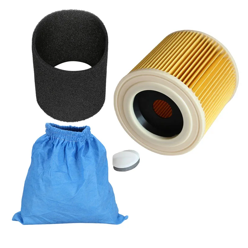 

Textile Filter Bags Wet And Dry Foam Filter HEPA Filter For Karcher MV1 WD1 WD2 WD3 Vacuum Cleaner Vacuum Cleaner Parts