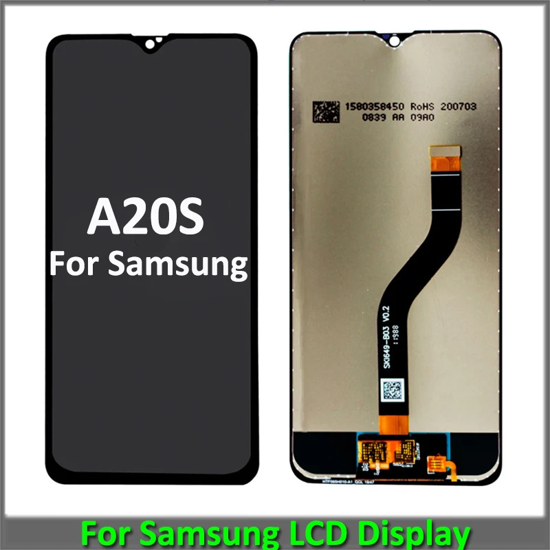 

ЖК-дисплей 6,5 дюйма для Samsung Galaxy A20s, сенсорный экран для SAMSUNG A20s SM-A207F A207G с рамкой и дигитайзером на замену