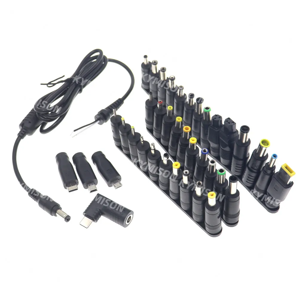 Versatile Power Adapter Tips Kit for Laptops - 5.5mmx2.5mm Plug Set