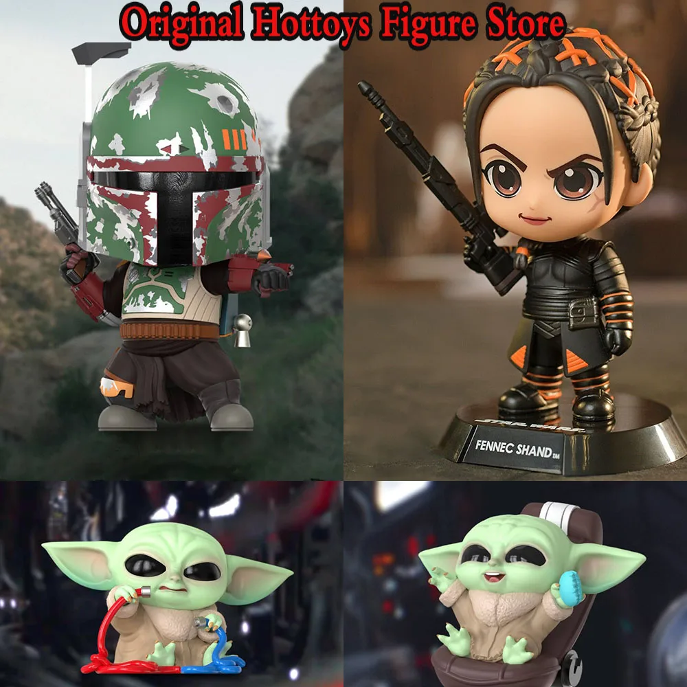 Hottoys Ht Cosb863 Star War Boba Fett Fennec Shand Mandalorian Grogu Cosbaby Set Completo Action Figure Toys Fans Gifts In Stock