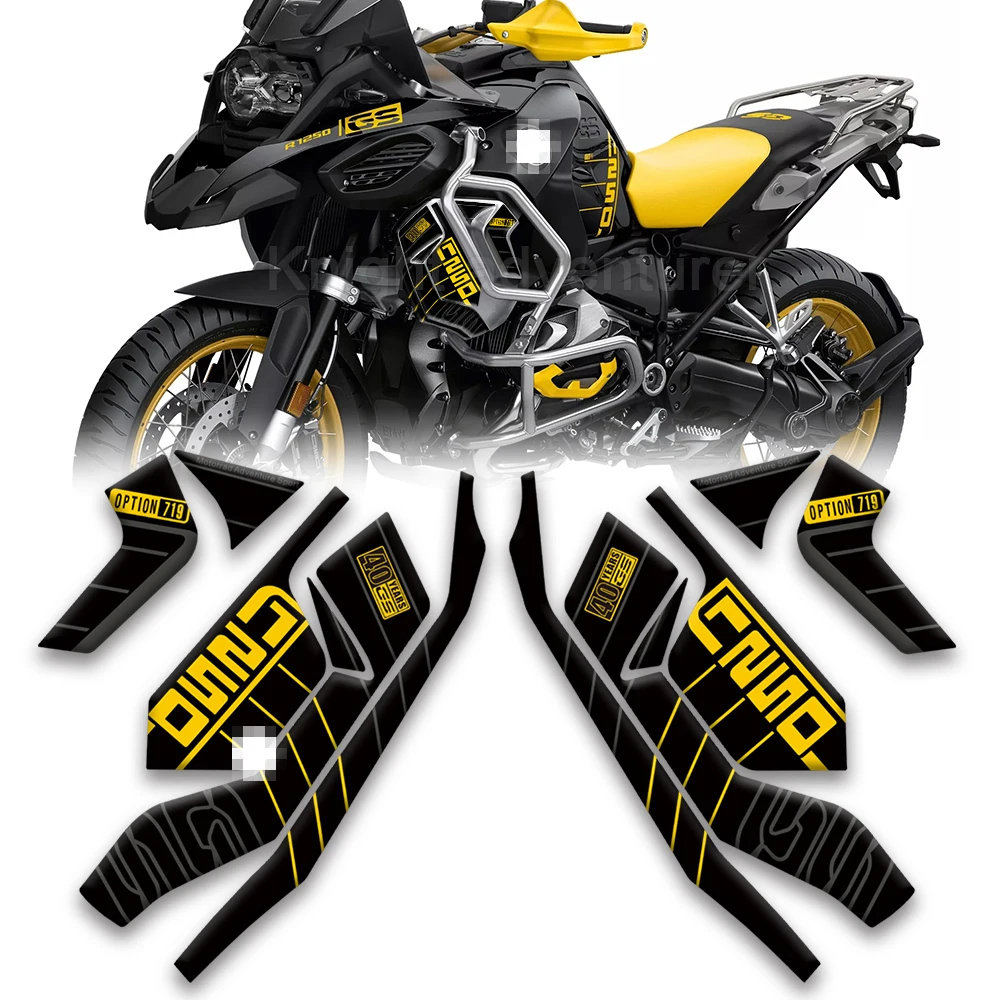 Tank Pad Stickers For BMW R1250GS Rallye Style GS R1250 3D Resin