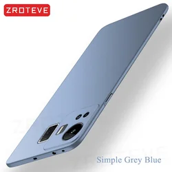 ZROTEVE Ultra-Thin Matte Hard Case for Realme GT5 Pro (Simple Grey Blue)