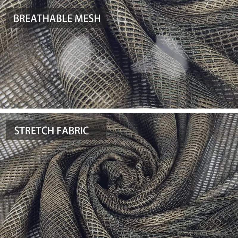 Camouflage Mesh Outdoor Scarf & Head Wrap