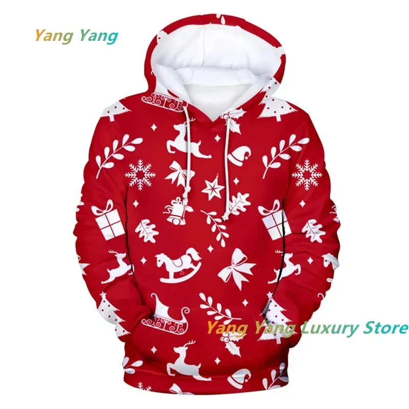 

2024 New Christmas Hoodies Skull 3D Printed Streetwear Men Women Fashion Sweatshirts Oversized Hoodie Kids Pullovers Clothing
