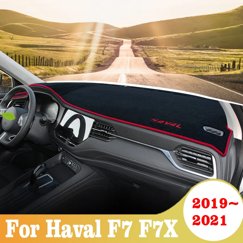 

For Haval F7 F7X 2019 2020 2021 Car Dashboard Cover Sunshade Avoid Light Pad Instrument Platform Mat Carpets Styling Accessories