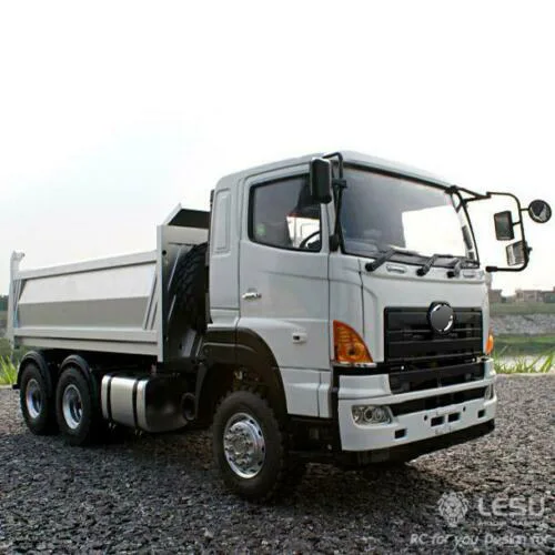 

1/14 RC Hydraulic Tipper LESU 6*6 Dumper Truck For Diy Tamiyaya Light Sound Model Dump Engineering Toy Thzh0194