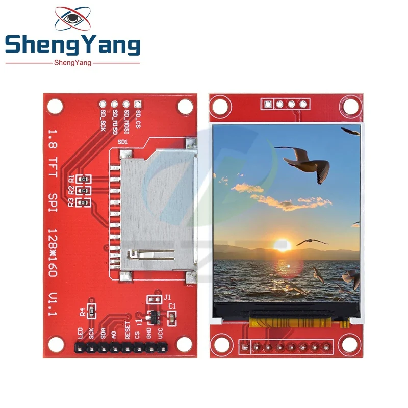 LCD Display Module 1.8 Inch 128*160 Resolution 16BIT RGB 4 IO ST7735 ST7735S Driver Arduino