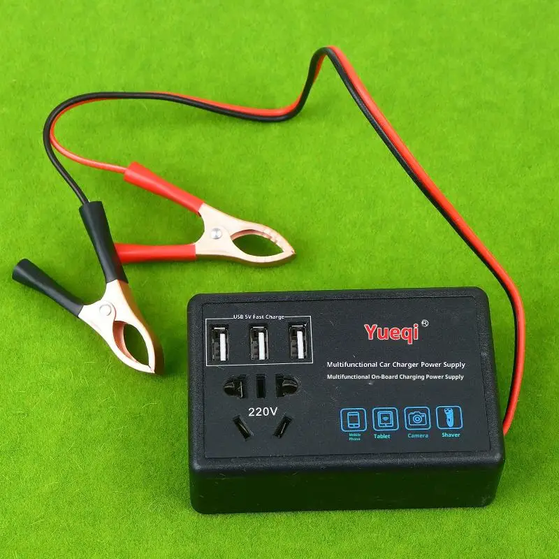 Convertitore di potenza per auto dotato di porta USB; Converte 12 V/24 V a 220 V; Perfetto per caricare camper e camion. - immagine 5