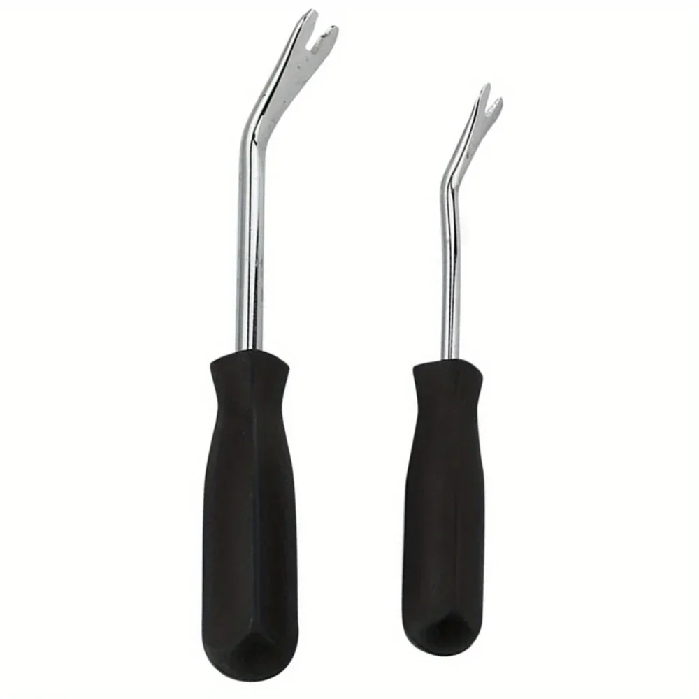 1PC disassembly tool durable, labor-saving, anti slip panel maintenance screwdriver pry bar black+silver convenient dashboard 2