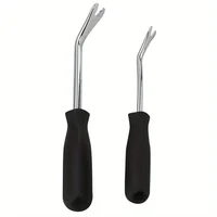 1PC disassembly tool durable, labor-saving, anti slip panel maintenance screwdriver pry bar black+silver convenient dashboard 2