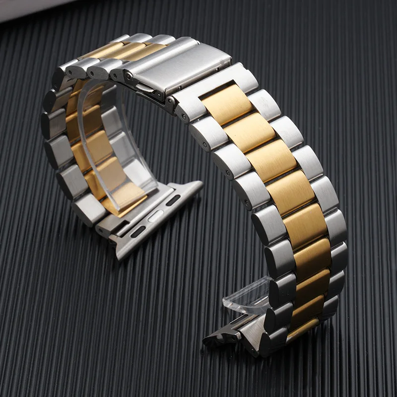 Premium Stainless Steel Watch Strap Bracelet - Elegant and Durable Design