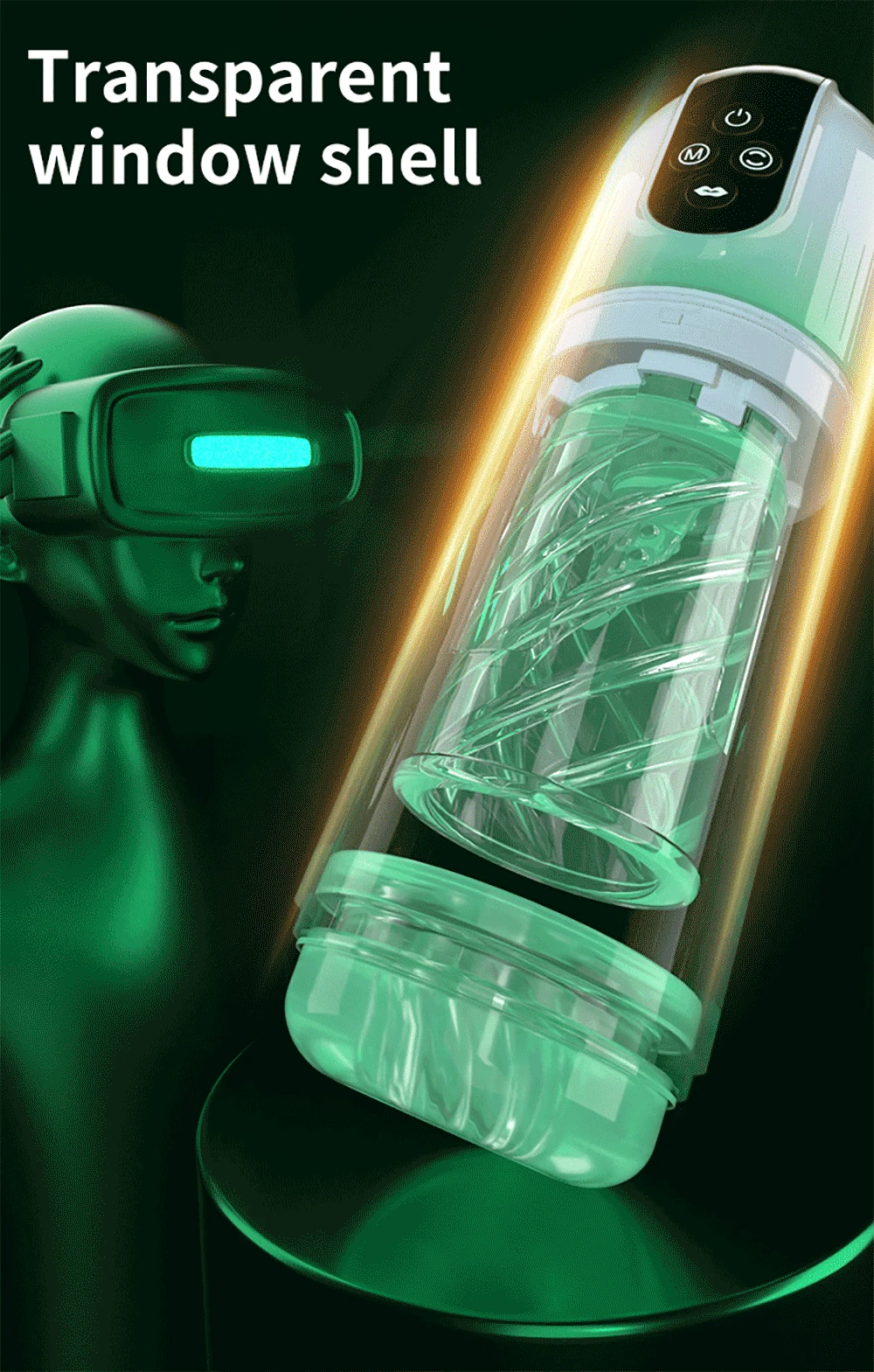 Masturbator, automatische männliche Tasse, rotierende Saugwat SPA, echte Muschi-Masturbationspumpe_voghion.com