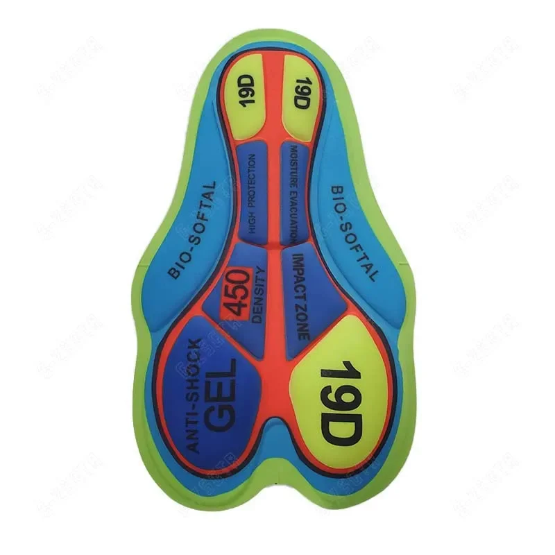 Men Cycling Gel Pad 9D Shockproof Pad Breathable Hole Riding Base Cushion Comfortable 12D 19D 20D Moto Cushione Silicone Gel Pad 4