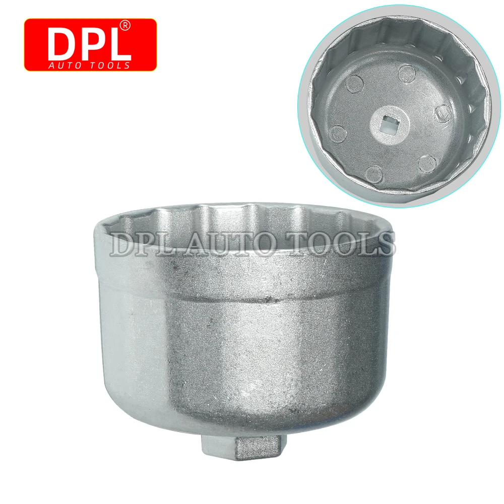 Chiave Filtro Olio 74mm - 14 Scanalature 3/8 Per Auto 2.3L 2.5L