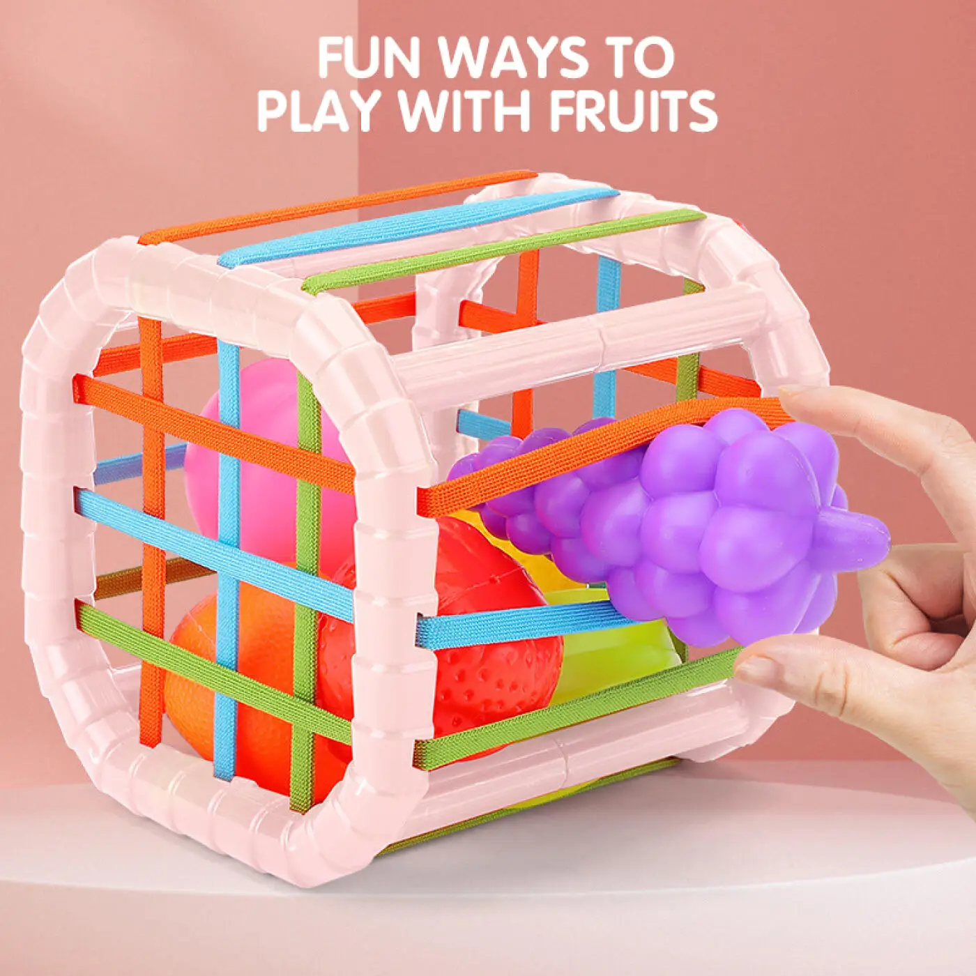 Montessori Baby Toys Stack Pull Blocks Games 0-12 Months Color Shade Sensory Development Learning Educational Toys Babies Infant - 4