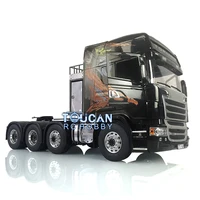 LESU 1/14 8*8 RC Tractor Truck Model Metal Chassis Painted Cabin Set Servo Motor Remote Control Vehicle Car for Boys Toys 2
