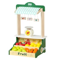 Wooden Role Play Toy Simulated Fruit Store Kids Toys Role Pretend Vegetable Shop Simulation Wooden Toys 1