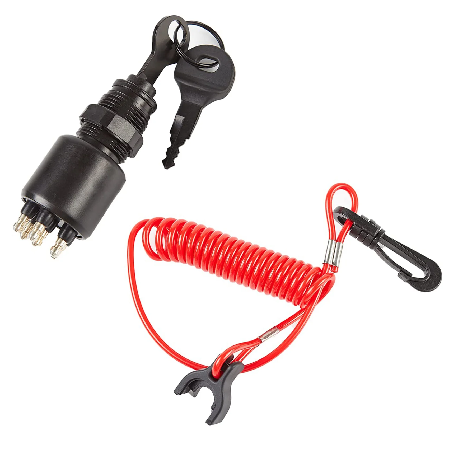 Ignition Switch Key Safety Lanyard Lock Assembly for OMC BRP 1996 Up Johnson Evinrude 5005801 for Evinrude Johnson ignition switch assembly