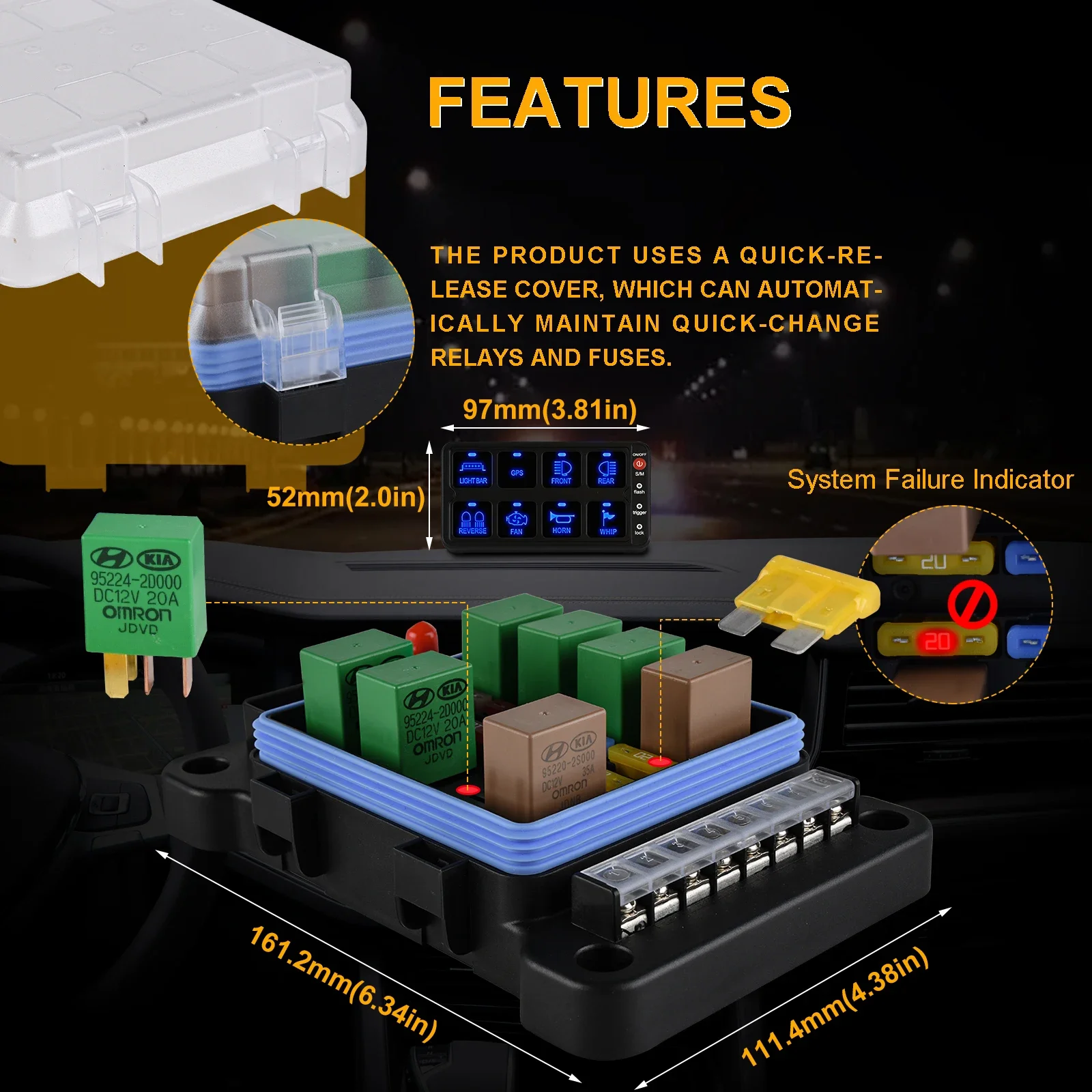 Interruttore Automatico 100A 32V - Con Reset Manuale, Impermeabile, Per Auto, Barche E Camper - Foto 11