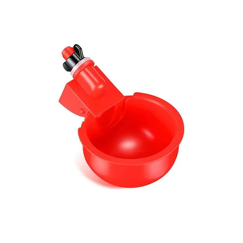 Chicken Water Cup Waterer Bowl Kit Farm Coop Poultry Waterer Drinking Water Feeder for Chicks Duck Goose Turkey Quail