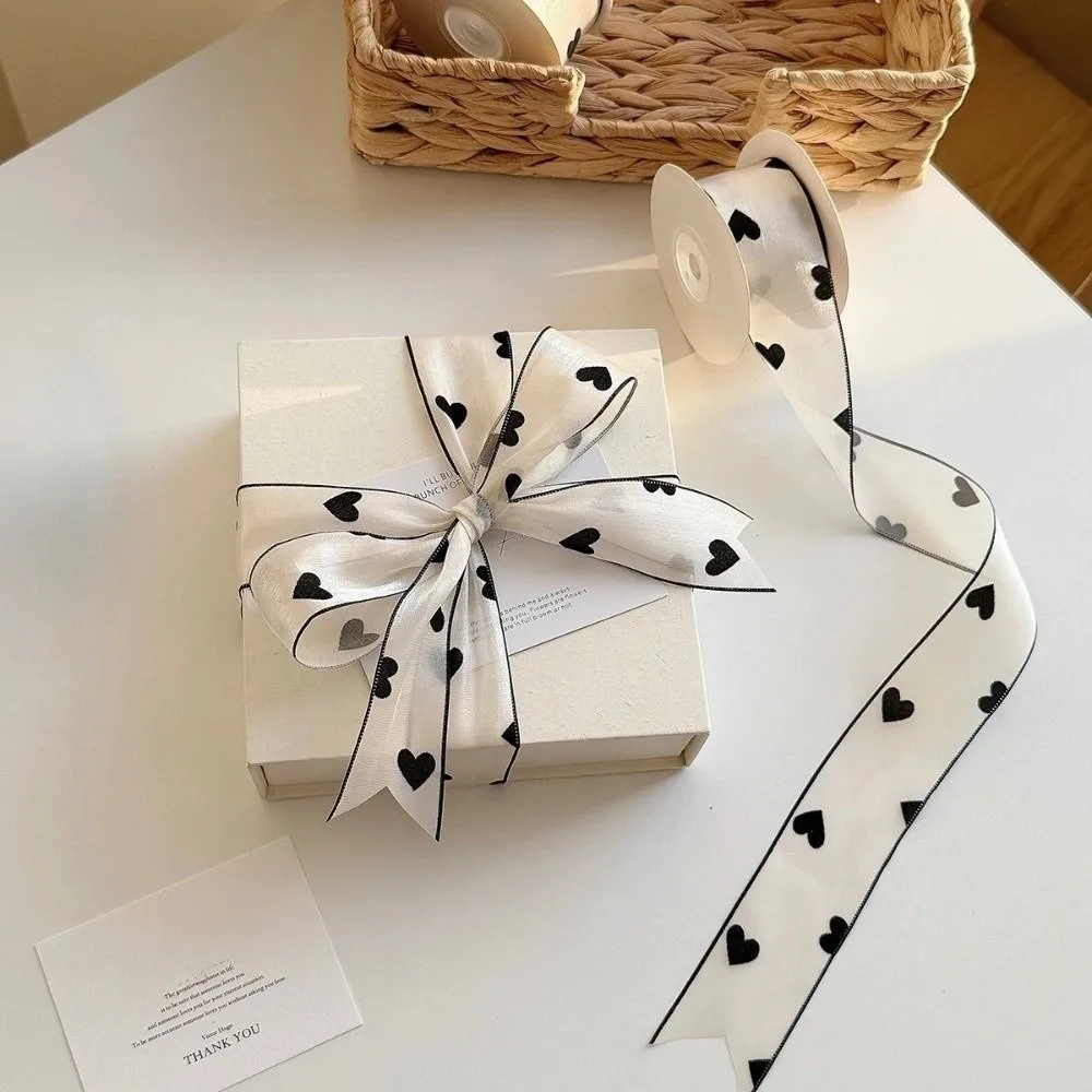 Polyester Love Printed Ribbon for DIY Sewing and Gift Packaging