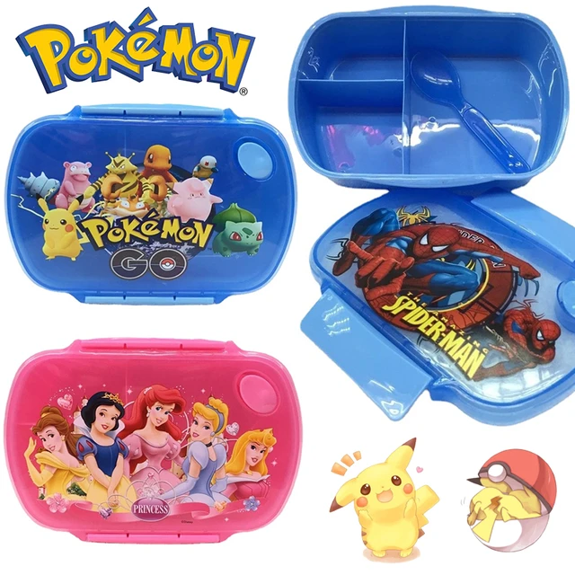 Pokemon Action Figures Pikachu Portable Lunch Box Cartoon School Kids Snack  Storage Bag for Children Creative Double Layer New - AliExpress