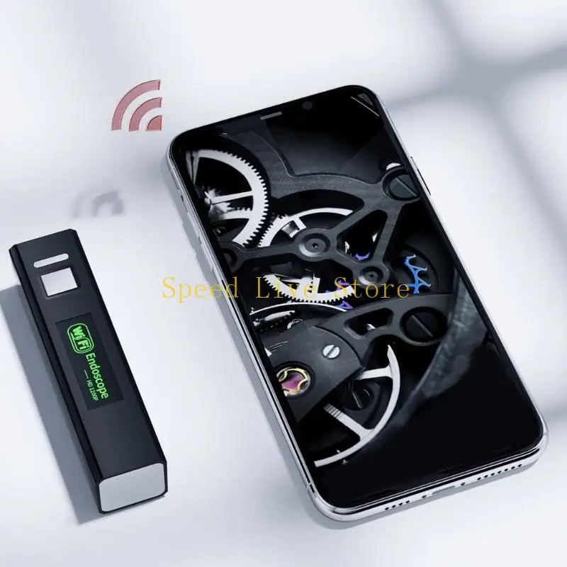 8개의 LED 조명이 장착된 547C WiFi 내시경 카메라, 스마트폰용 1200P 뱀 내시경