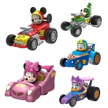 Minnie Donald Duck Mickey Daisy Goofy new cute fun creative cartoon fall-resistant inertia boost car children's educational toy