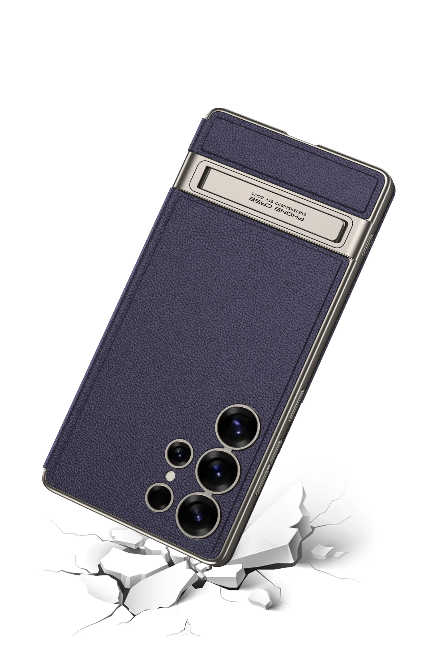 Leather Flip Armor Holder Case For Samsung Galaxy S25 Ultra Shockproof Card Slot