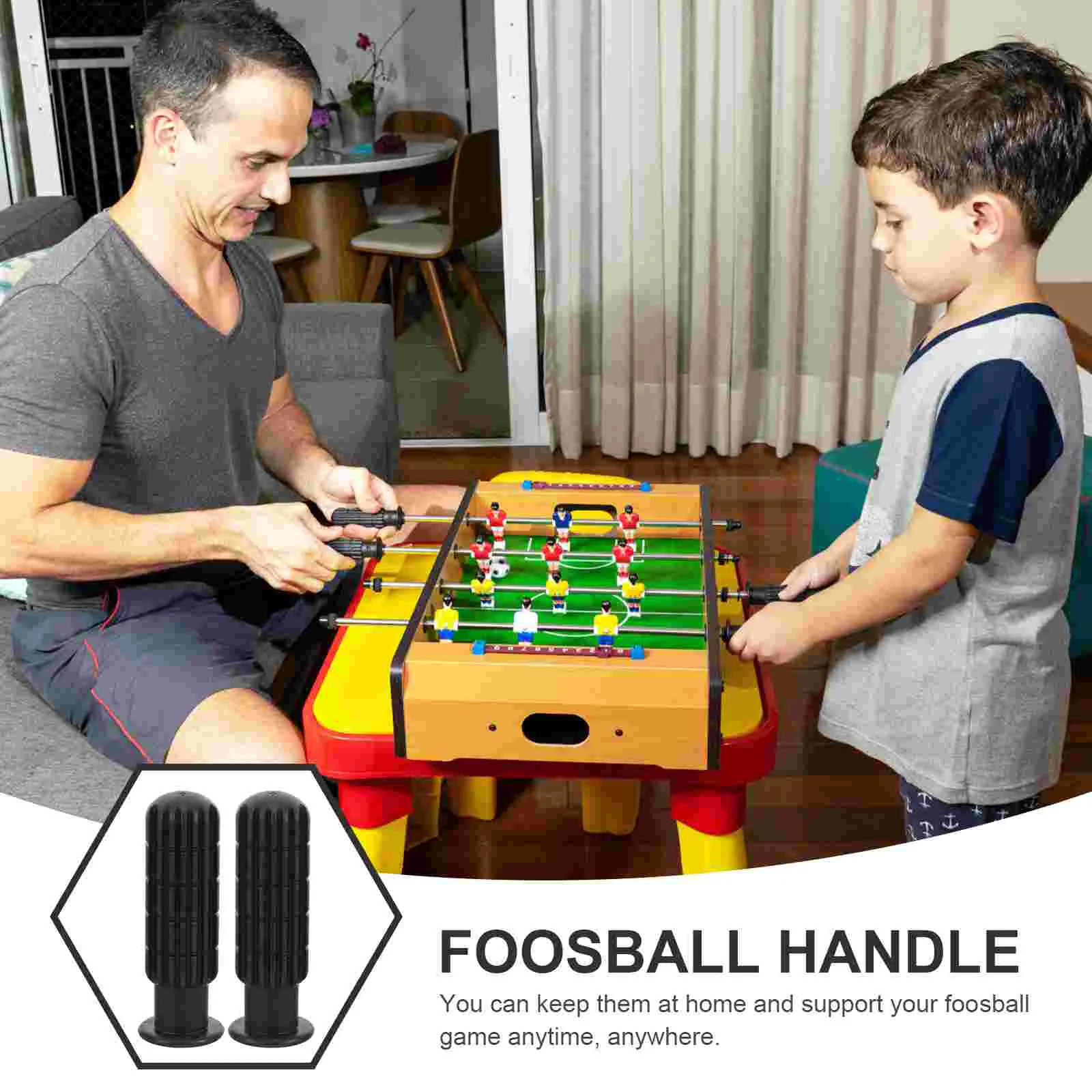 Foosball Handle Replacement Table Football Game Grips Plastic Soccer Machine Parts Accessories Supplies Foosball Table