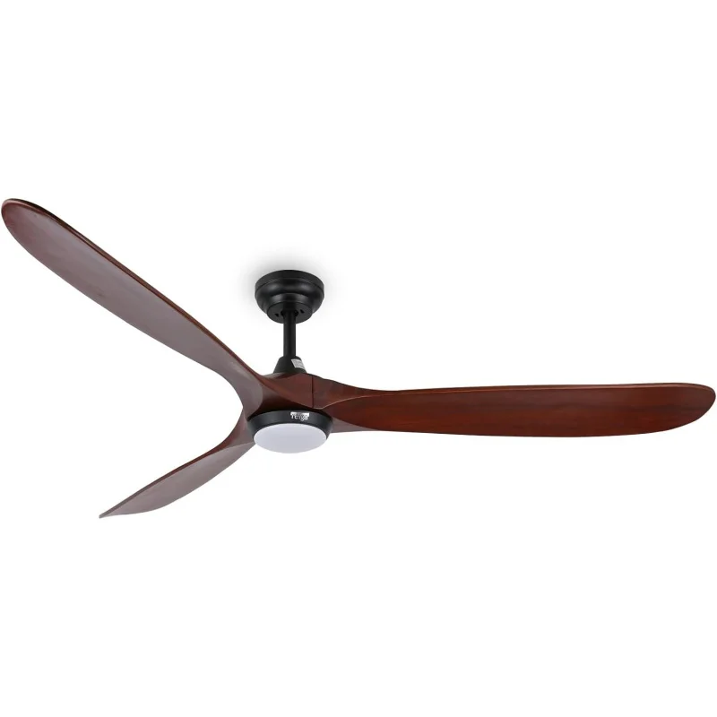 

Reiga 70 "Indoor Outdoor Ceiling Fans with Lights, Quiet DC Motor High CFM Large Smart House Ceiling Fan with Remote Control, 3