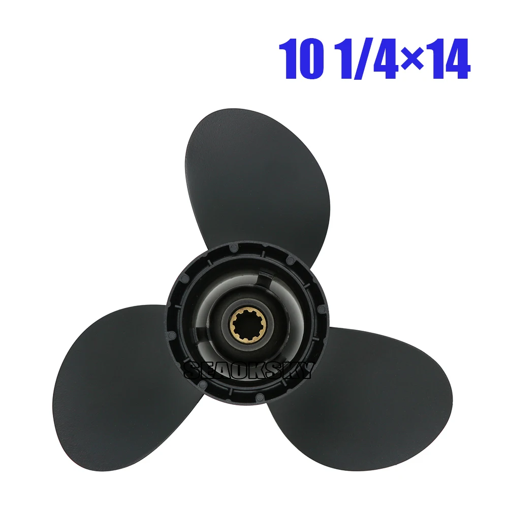 

58100-95D01-019 Propeller 10 1/4x14 For Suzuki Outboard Motor 20hp 25hp 30hp Boat Engine Aluminum Screw 10 Spline