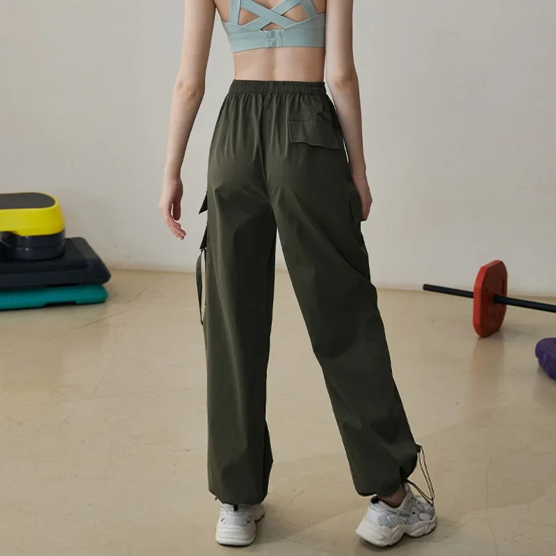 Women's Autumn/winter New Professional Fitness Pants Casual Running Training Yoga Wear Loose-fit Cargo Pants Skateboarding