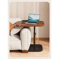 Adjustable Height C Shaped Side Table, 360°Swivel & Flip Top C Shaped End Table for Couch Laptop Stand Coffee Table for Sofa/Bed 6