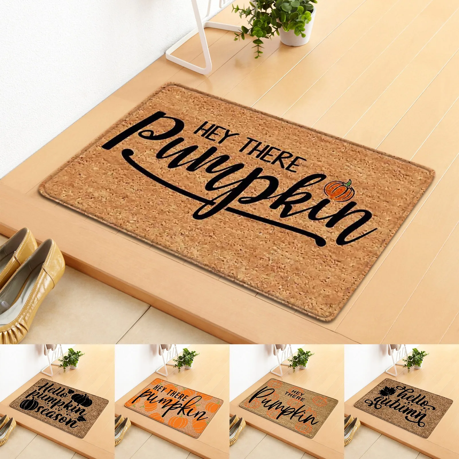 Fun Letter Front Door Mat Welcome Door Mat ,Indoor Outdoor Doormat Multiple-Use Welcome Mats for Front Door Easy to Clean Garage Floor Mat Durable