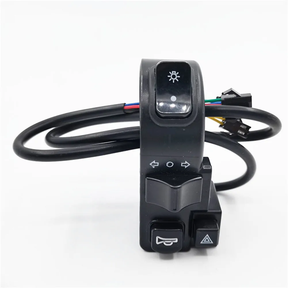 Electric scooter switch 4-in-1 electric vehicle multifunction waterproof combination switch universal handlebar horn 7/8 Inch 22MM