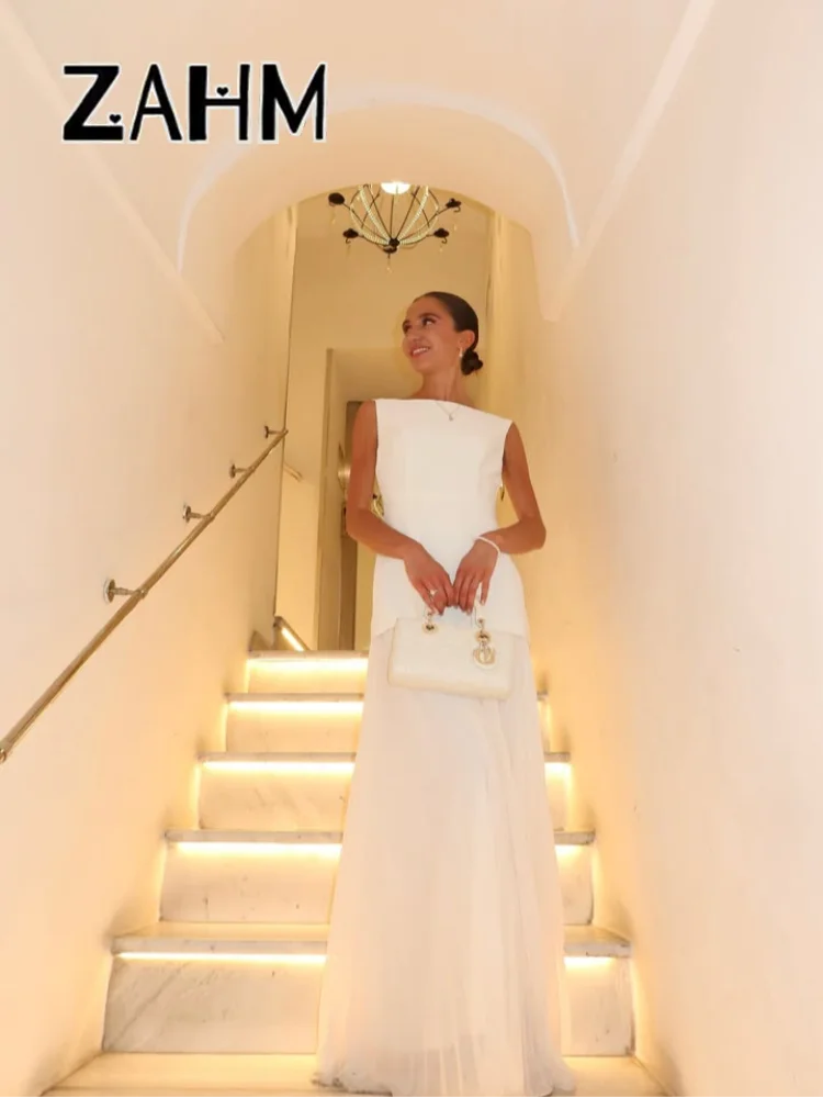 Sexy Patchwork Long Party Dress Women Solid Holiday Sleeveless Slash Neck  Pleated Dresses Female 2025 Summer Fall Robe New - AliExpress 200000345