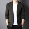 Top Grade New Autum Brand Fashion Winter Knit Japanese Street Wear Mens Cardigan Sweater Plain Casual Coats Jacket Men Clothing 3