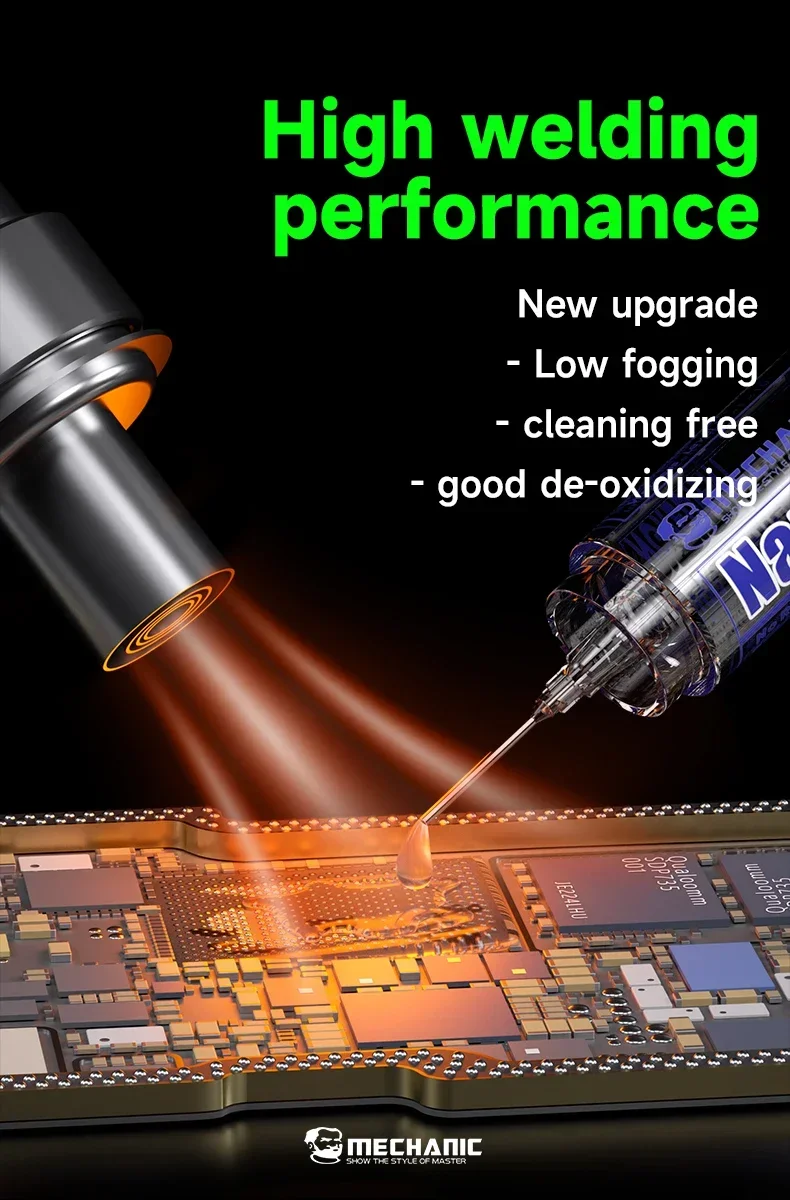 High-Performance Nano Flux Paste for Motherboard Chip Repair and Welding