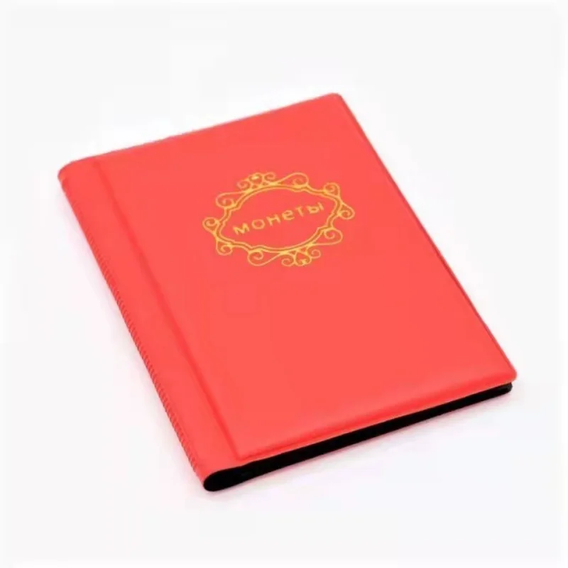 Coins Collection Album Money Collection Album Coin Collection Album PU Leather Coin Album 10 Pages 120 Pockets Coin Album for Coins Pockets Commemorative Coin,medallions Badges Collection Book