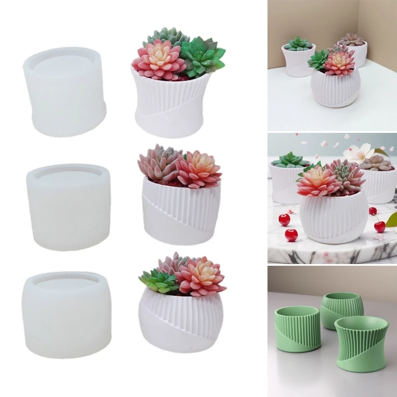 

Формы для эпоксидной смолы DIY Формы для сочных ваз Цилиндрические формы для цветочных горшков Ремесло