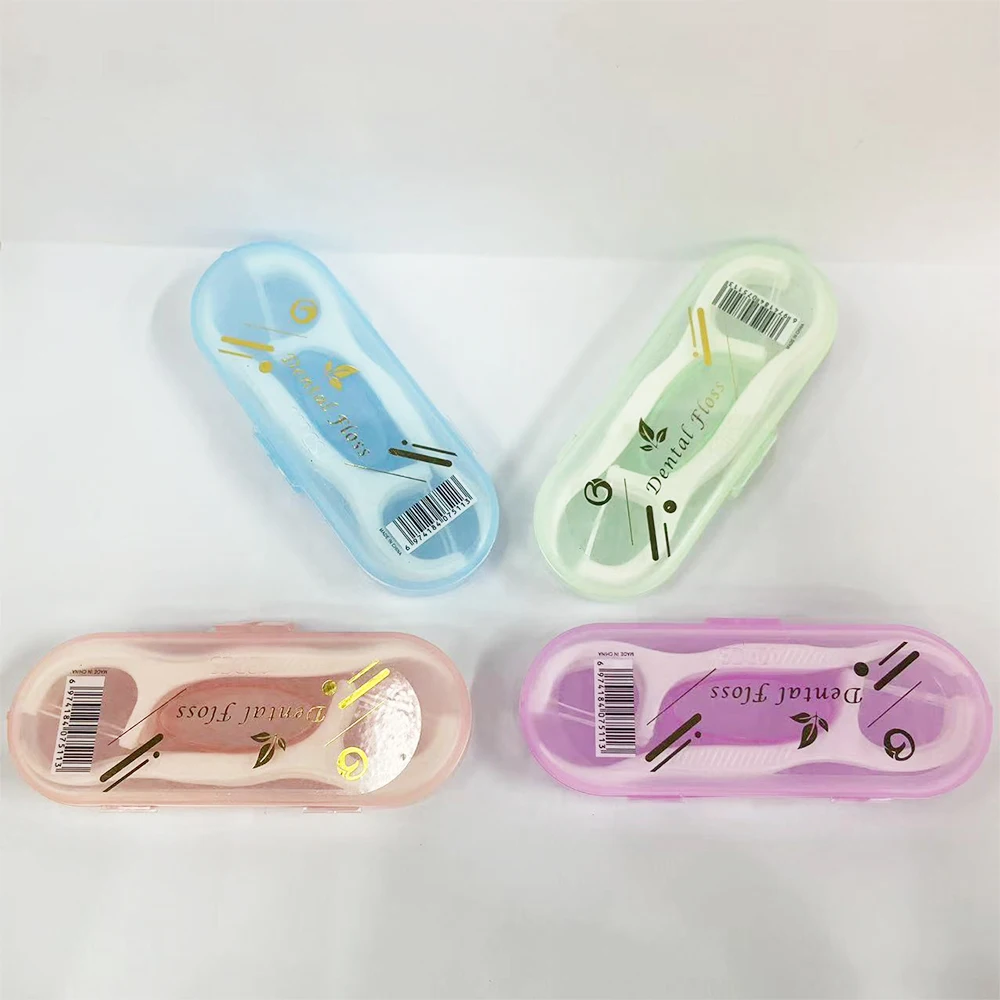 10pcs Dispenser Portable Toothpick Dental Floss Stick Storage Thread Holder Picks Teeth Cleaning Tool Small Hilo Storage Box