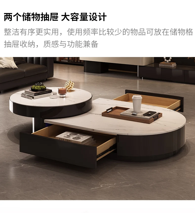 Designer Simple Coffee Table Aesthetic Minimalist Space Saving Luxury Coffee Table Computer Outdoor Mesa Auxiliar Furniture