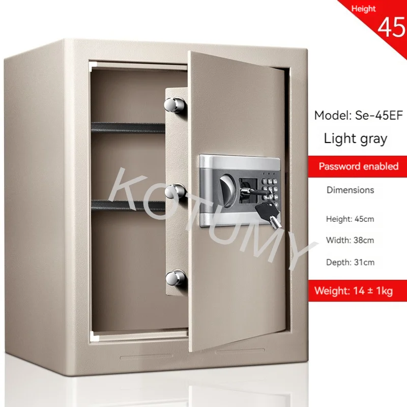 Digital Safe Cabinet Security Box Fireproof Waterproof Lock Box Document Safe Box Metal Office Storage Steel Safety Cabinet 5