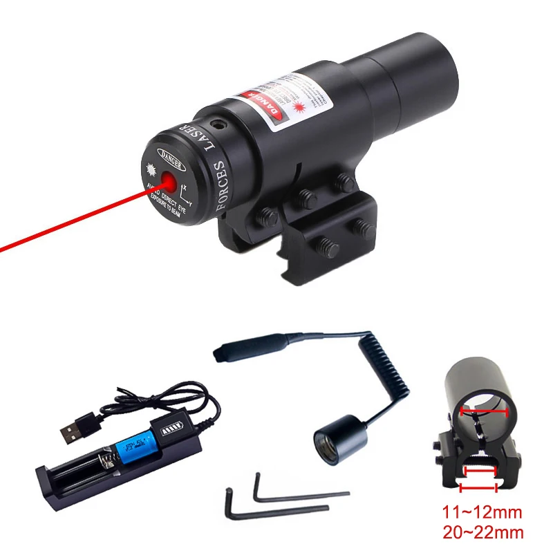Red Dot Sight Laser Sight Rifles Red Dot Laser Sights red Picatinny Rails Pistol Sights Hunting Accessories Rechargeable Lasers Calibrated Metal Ar15