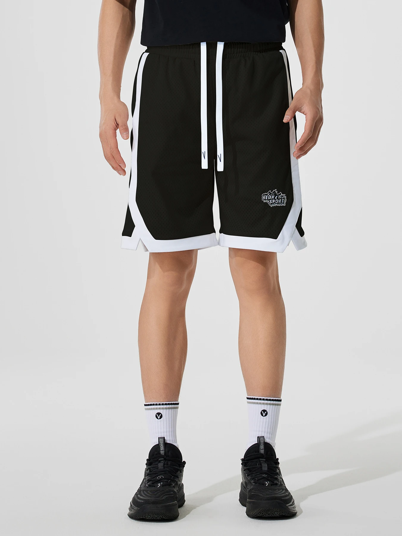 Laker Purple Mesh Basketball Shorts - Embroidery