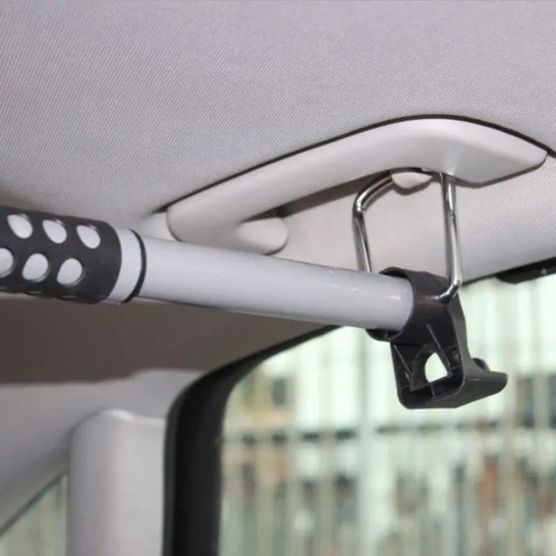 Car Coat Hanger Retractable Clothes Bar For Road Travelers Clothing Organizer Rack Storage Suit Rod For Car SUV Truck