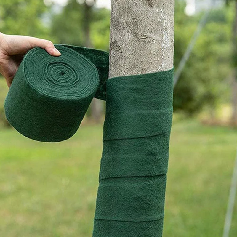 

12cm×20m Green Tree Protector Wraps Winter Winter-proof Antifreeze Tree Bandage Cotton Wrap For Tree Trunk Guard Shrub Plants